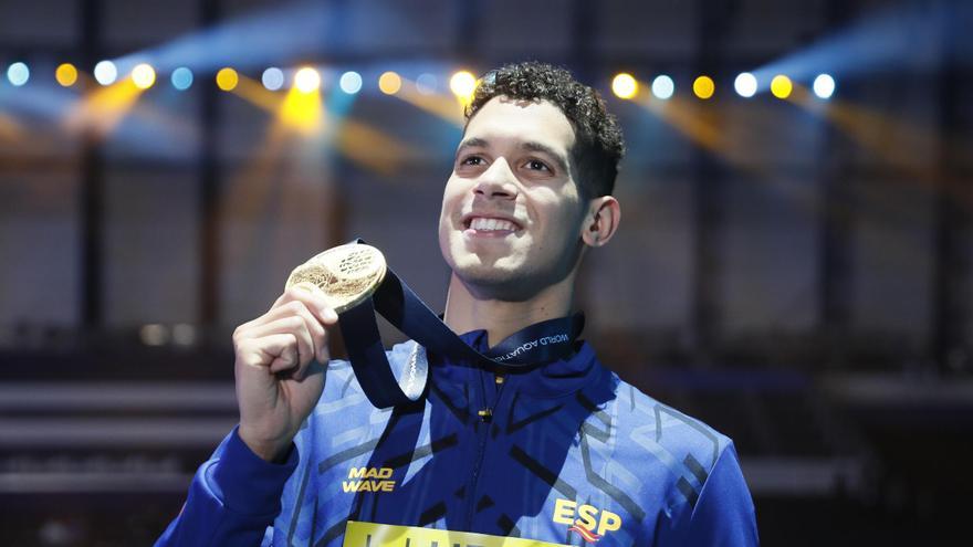 Hugo González, campeón del mundo en 200 metros espalda