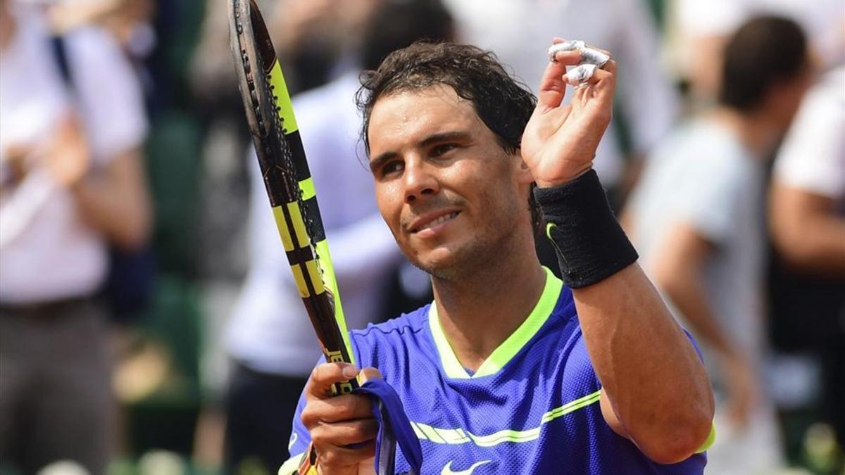 Rafa Nadal, contento de cómo fue su debut en Roland Garros