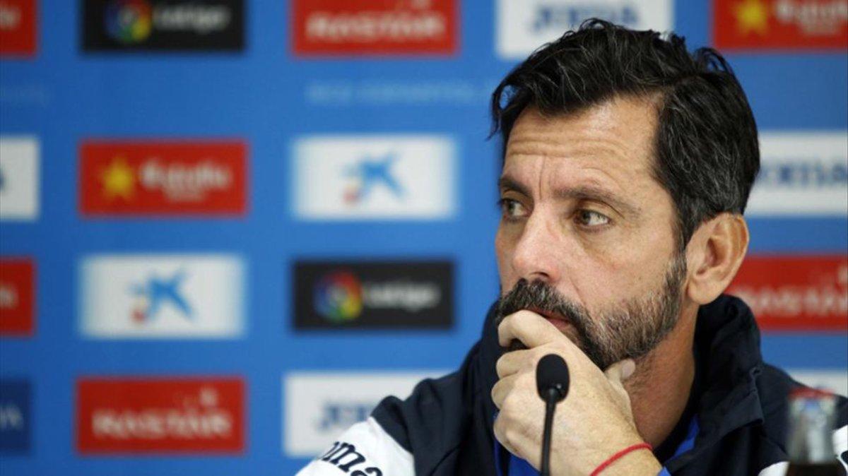 Quique Sánchez Flores, en su etapa como entrenador del Espanyol.