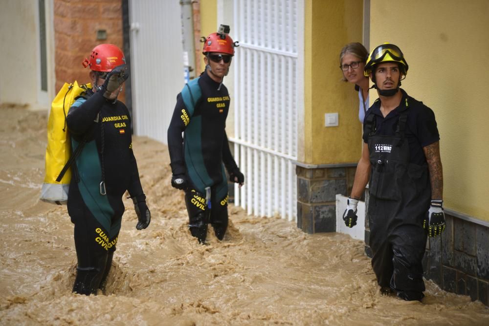 Gota fría en Los Alcázares: Inundaciones, rescates y destrozos