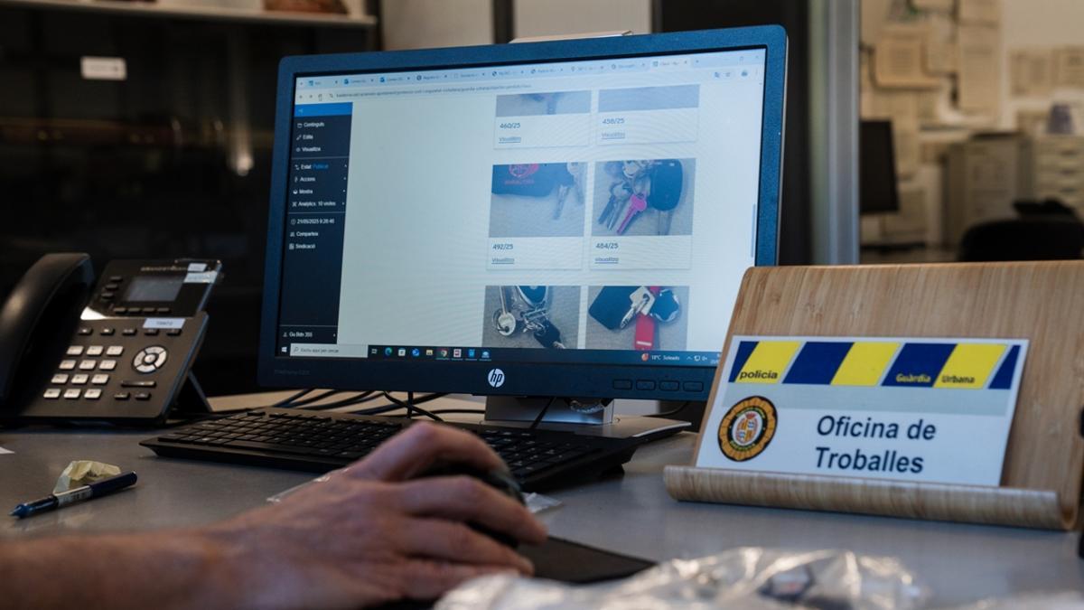 Oficina de objetos perdidos de la Guàrdia Urbana de Badalona
