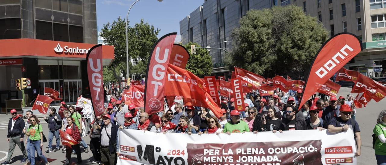 Manifestación del 1 de mayo en Palma