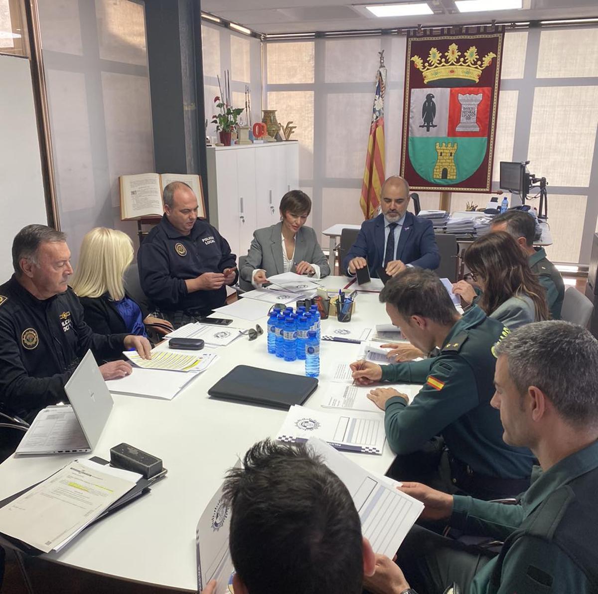 Imagen de la reunión de la Junta local Seguridad