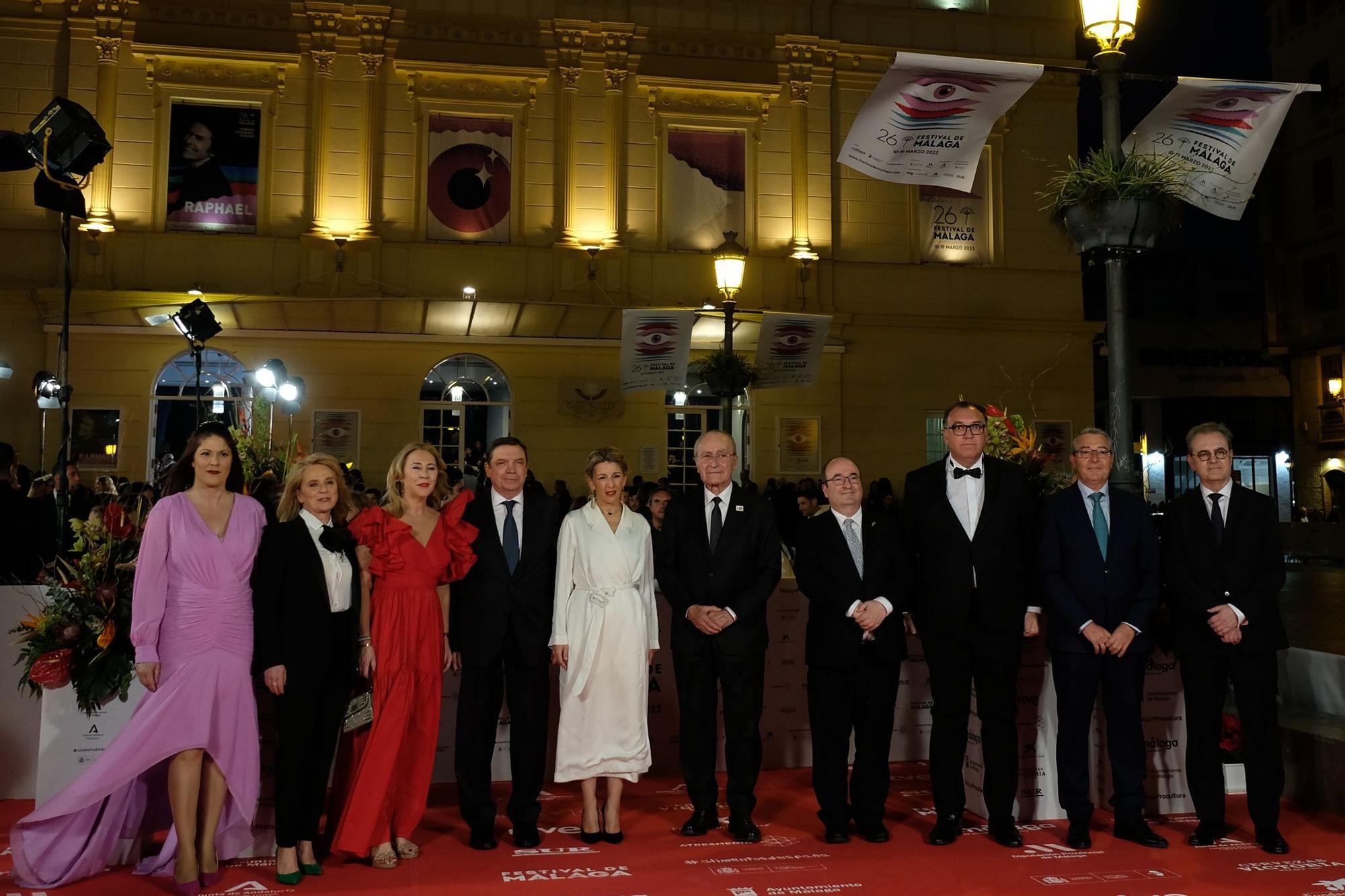 Las imágenes de la alfombra roja de la gala inaugural del 26 Festival de Málaga