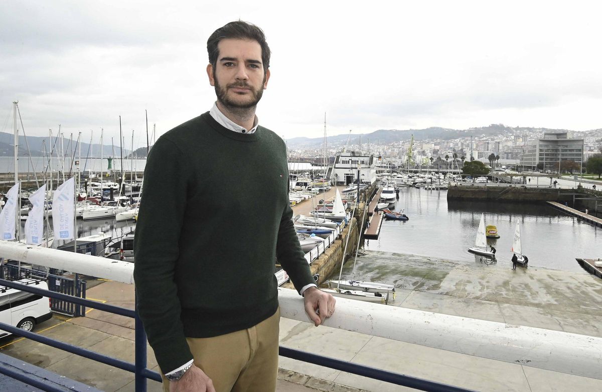 El presidente del Náutico vigués Antonio Pérez, “ Tone “.