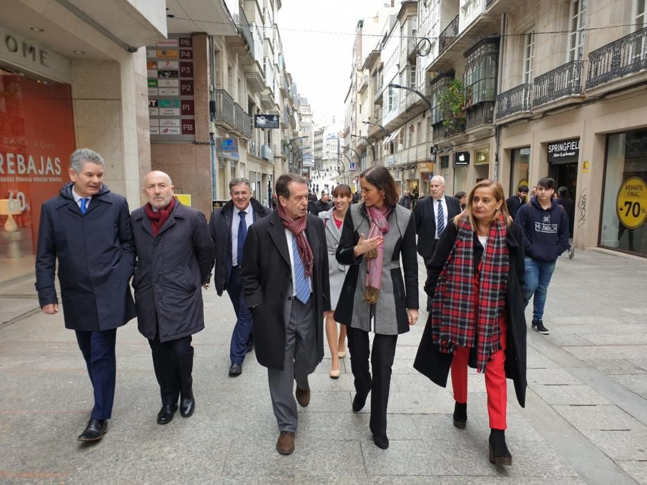 Visita de la ministra Reyes Maroto a Vigo.