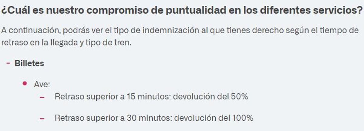 Pantallazo de la web de Renfe