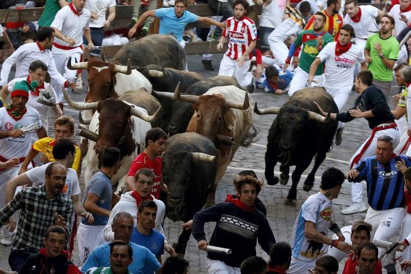 Último encierro de las Fiestas de San Fermín 2015