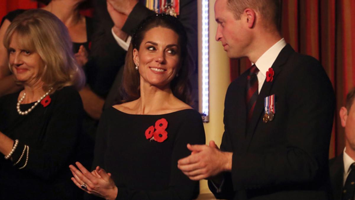 Kate Middleton y el principe Guillemo en el Royal Albert Hall en Londres