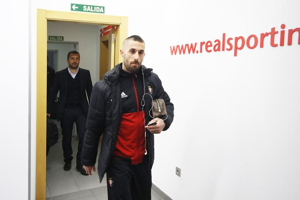 El partido entre el Sporting y el Osasuna, en imágenes