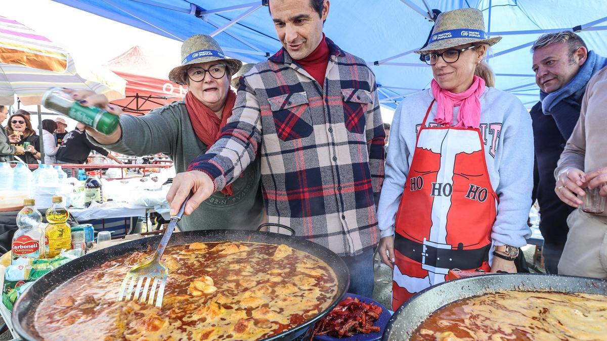 El lugar del Partido Popular en la fiesta del Día de las Paellas