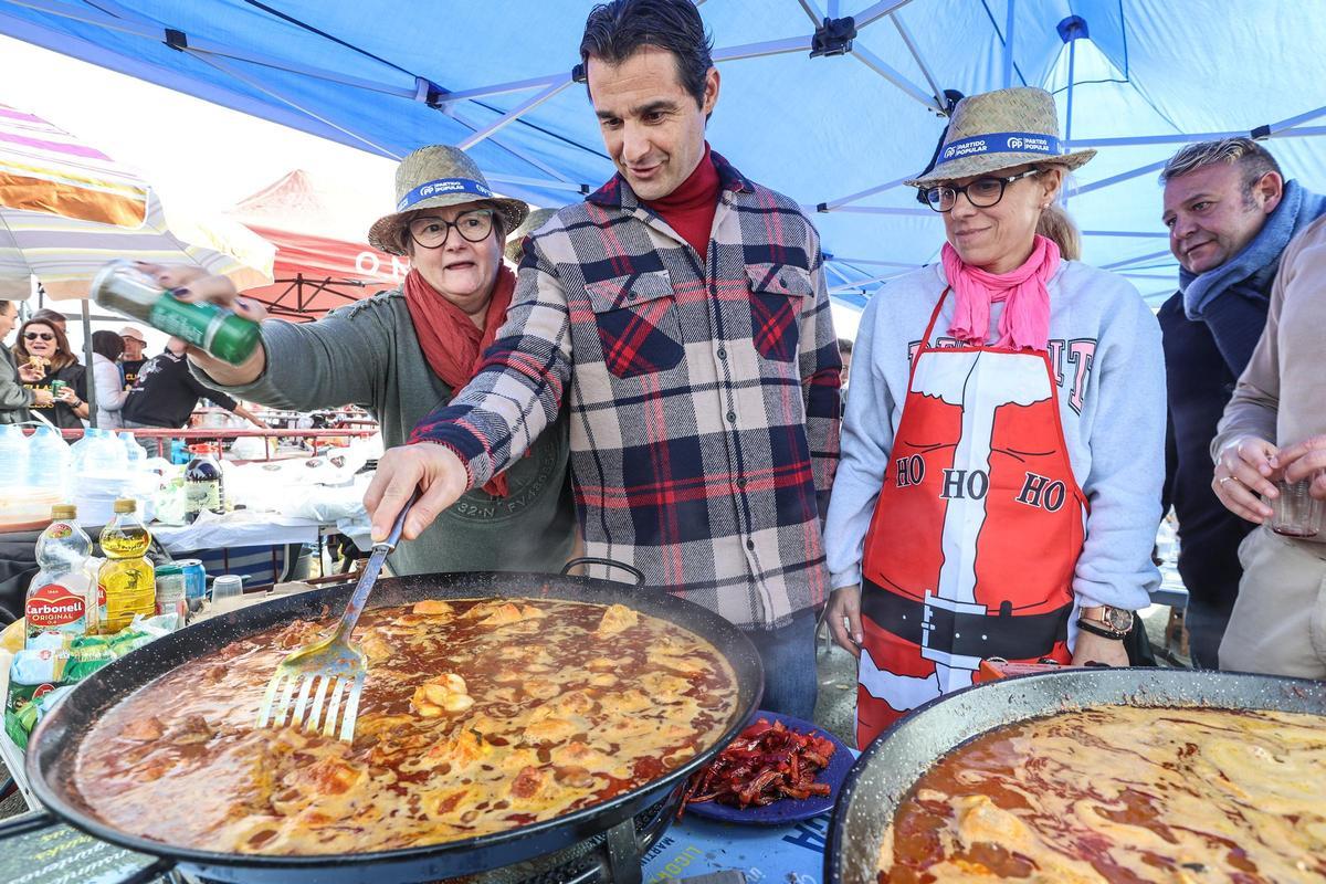 El lugar del Partido Popular en la fiesta del Día de las Paellas