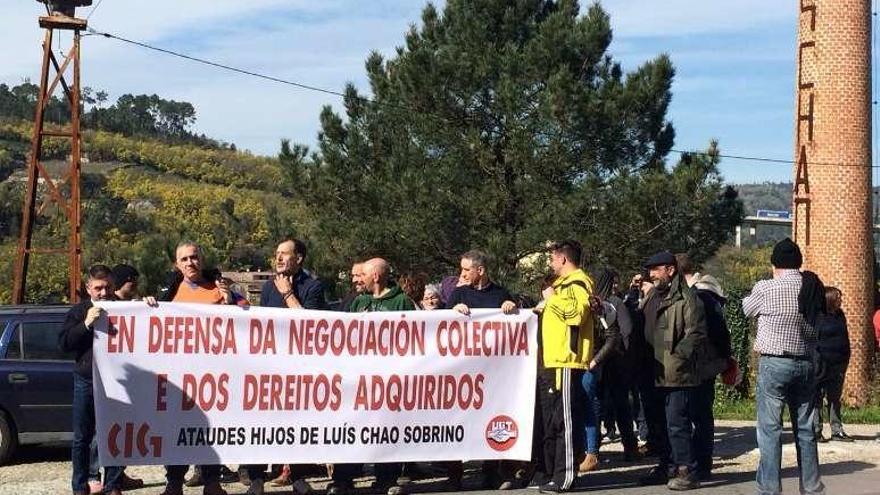 Protesta de trabajadores.  // FdV