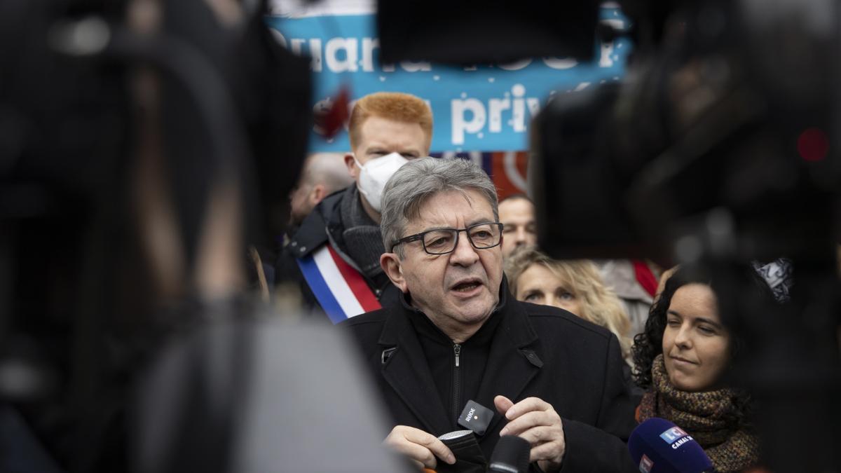 Jean-Luc Mélenchon, líder del partido La Francia Insumisa.