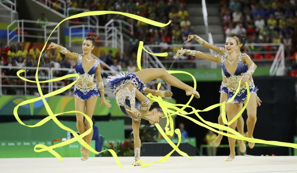 Preliminar de Gimnasia Rítmica del equipo italiano.