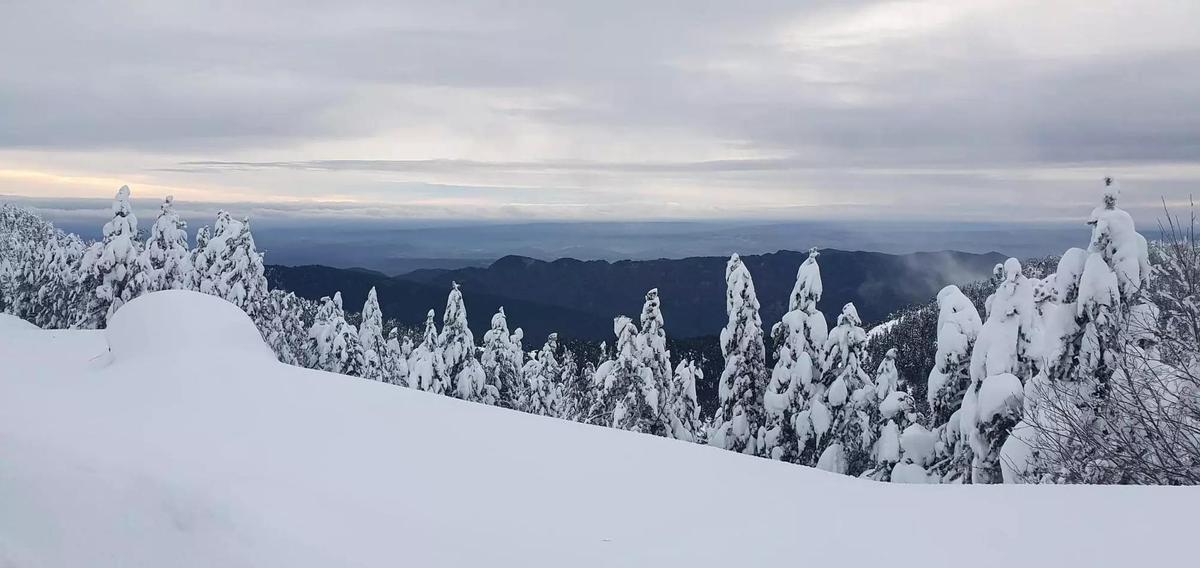 Rasos de Peguera esta misma semana, con importantes grosores de nieve