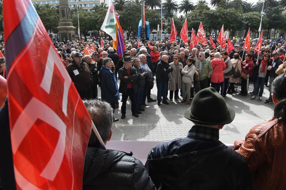 Manifestación de pensionistas en A Coruña