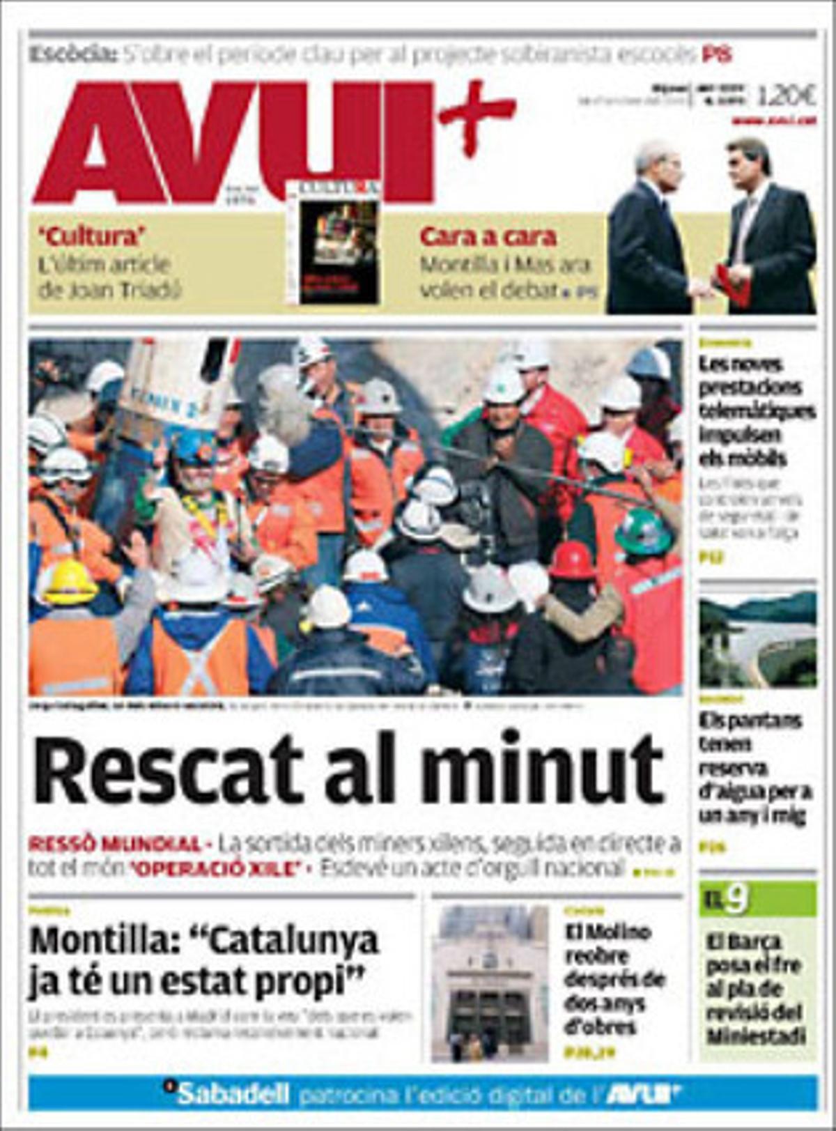 ’Avui’ ressalta a dins que tant el metro barceloní com Ferrocarrils de la Generalitat tenen alternatives --més d’un centre de control central del trànsit ferroviari-- per evitar una avaria com la que va deixar tres hores sense trens de Rodalies el dia del Pilar.