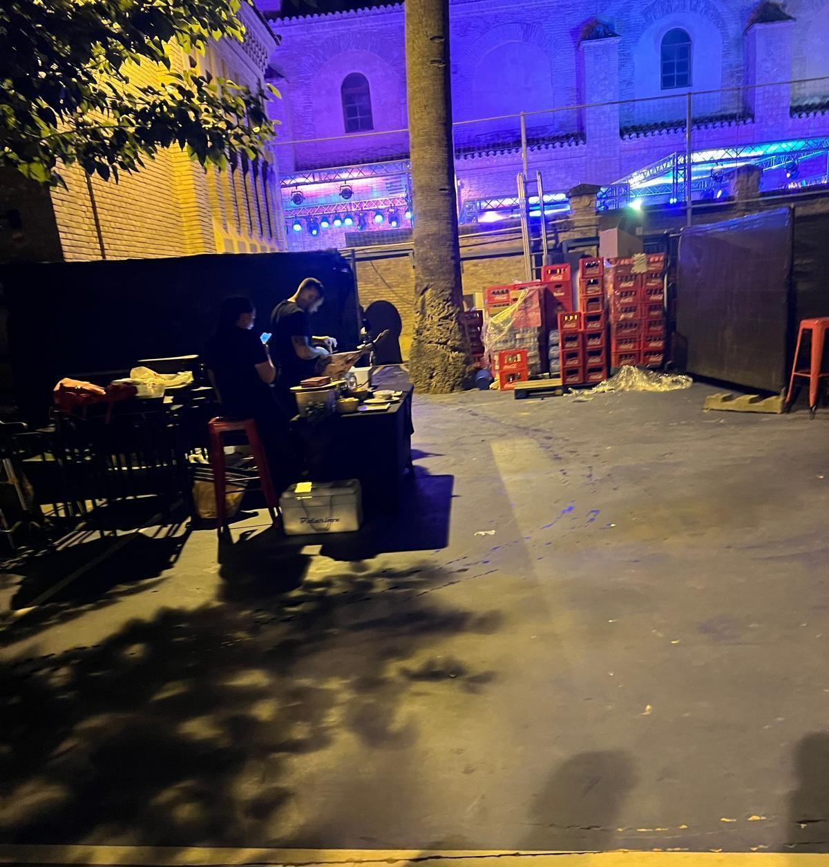 Cortadores de jamón durante el 'Espacio Sardinero' del año anterior.