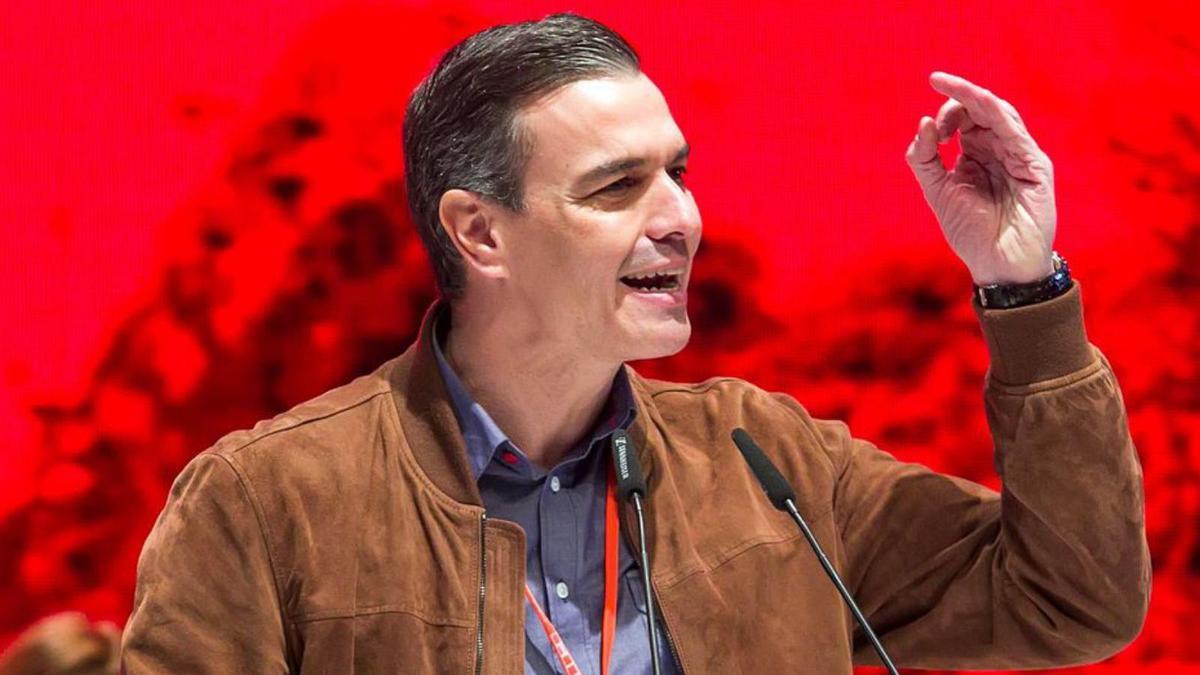 Pedro Sánchez al congrés del PSOE de Castella i Lleó. | EUROPA PRESS