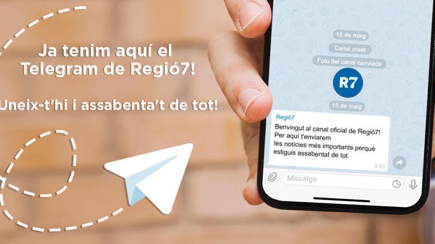 Servei de notícies al mòbil: Regió7 fa el salt a Telegram