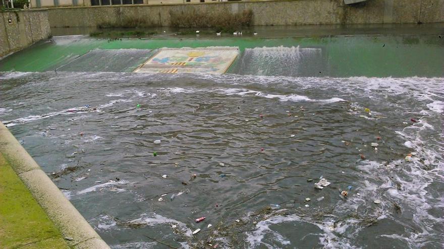 Compromís denuncia el estado de contaminación del Segura a su paso por Orihuela