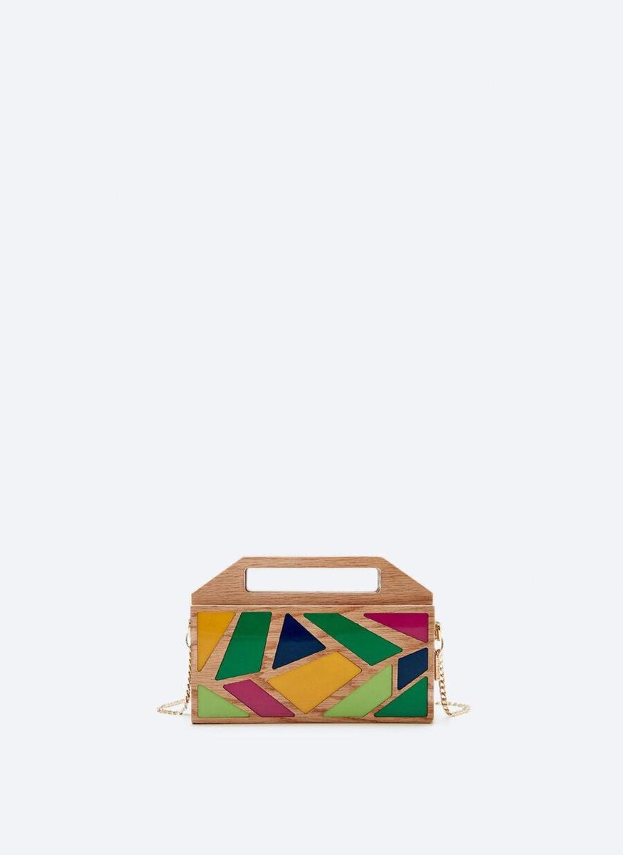 Bolso caja multicolor