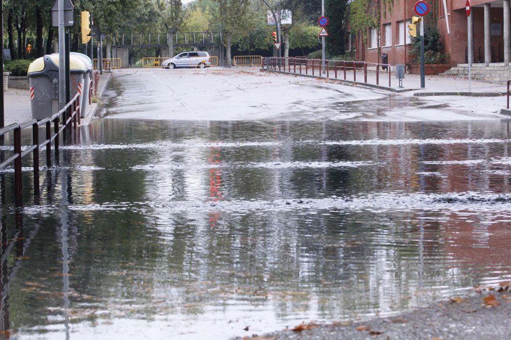 Efectes de la pluja a la ciutat de Girona