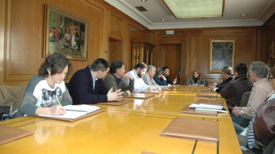 Martín Pozo, reunida con representantes de las marcas de calidad.