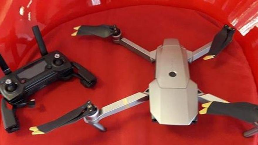 Dron requisado hoy por la Policía Local de Sant Josep