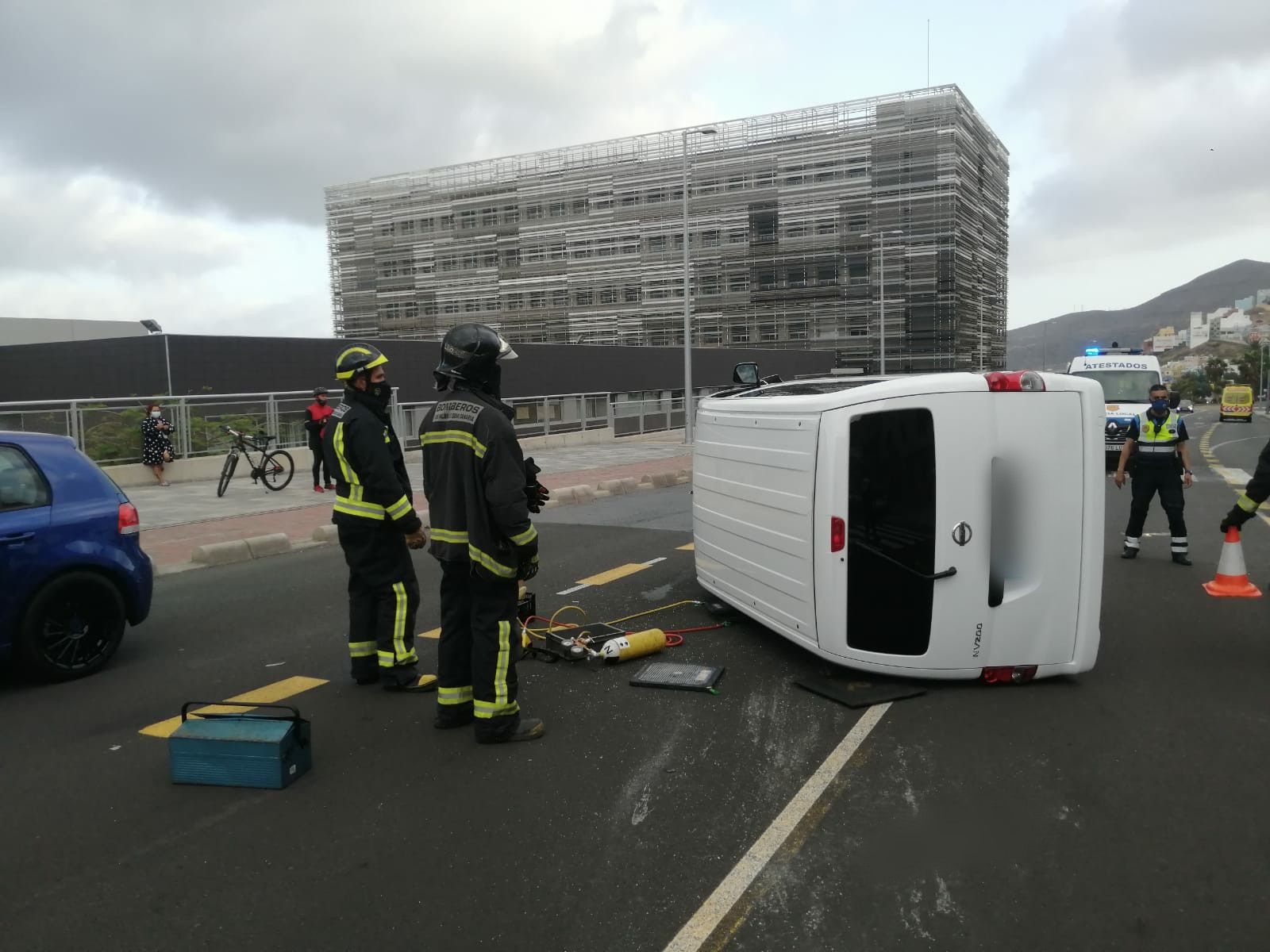 Accidente en la subida a El Lasso