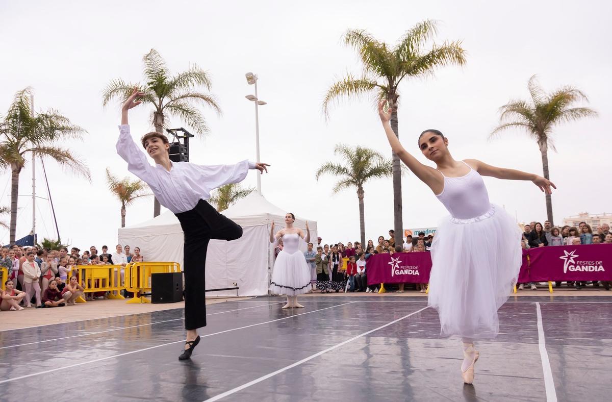 Celebración del Día de la Danza el año pasado en Gandia.