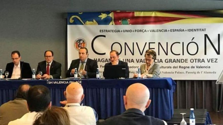 Sentandreu durante la convención .