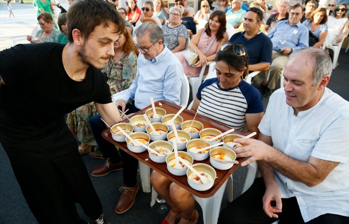 La degustación de los productos elaborados.