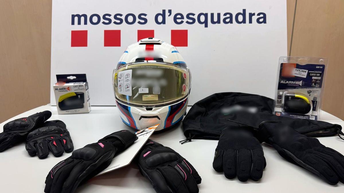 Imagen del material robado por los sospechosos