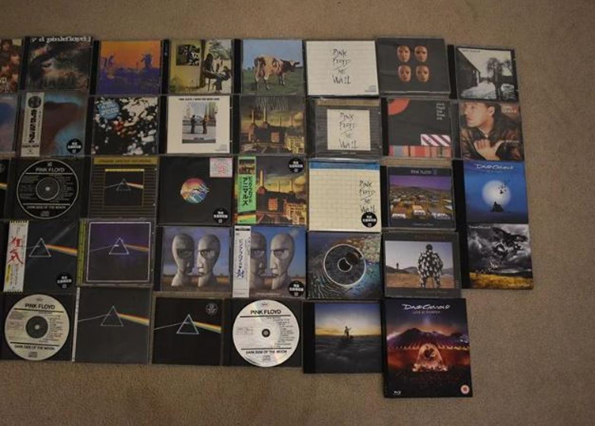La colección de CDs de Pink Floyd