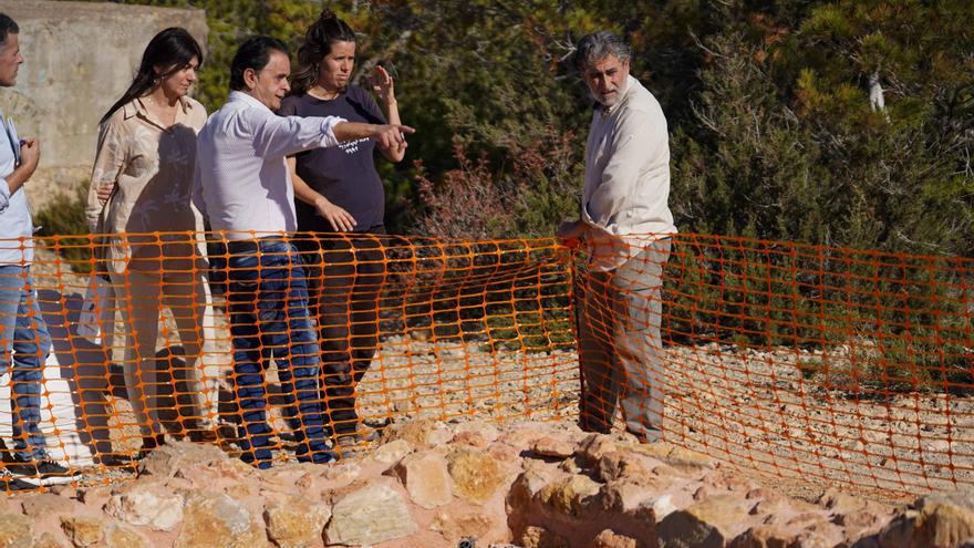 Los trabajos de museización de sa Caleta, en imágenes