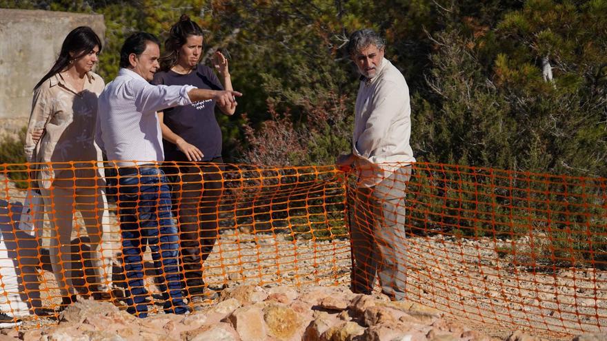 Los trabajos de museización de sa Caleta, en imágenes