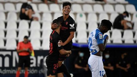 El Sevilla golea a un Leganés que se hunde todavía más
