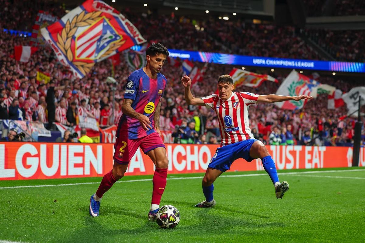 Cancelo, en el partido ante el Atlético