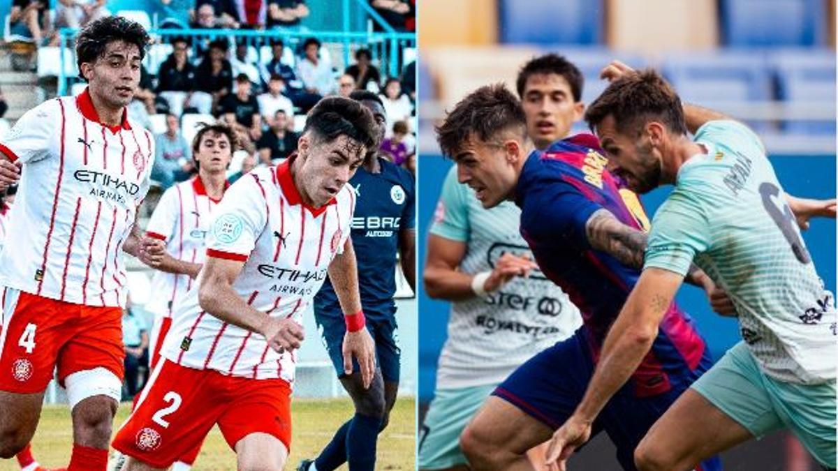 Acció dels partits del cap de setmana dels gironins a Segona RFEF.