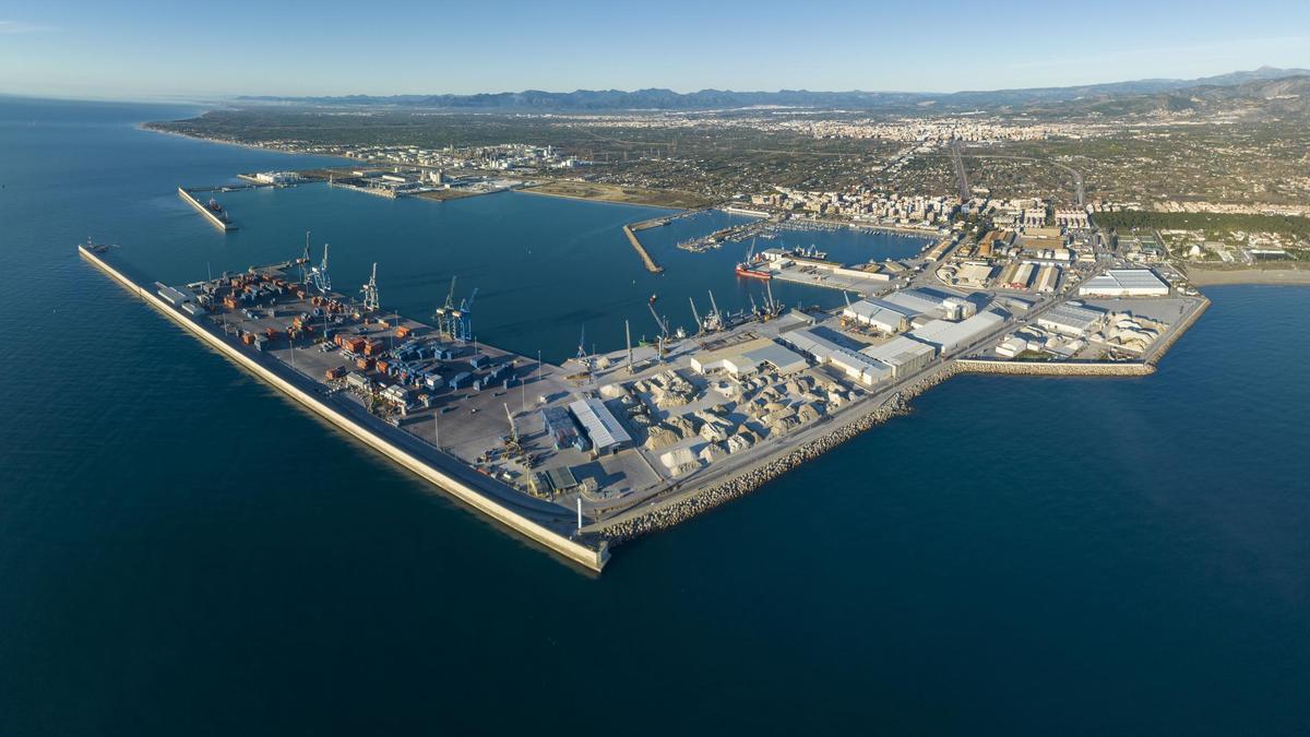 Vista aérea del puerto de Castellón