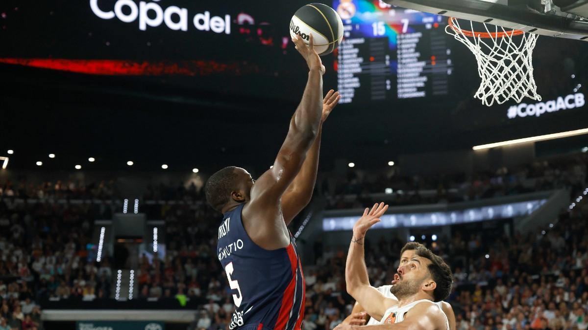 Eugene Omoruyi, durante la final de la Copa del Rey