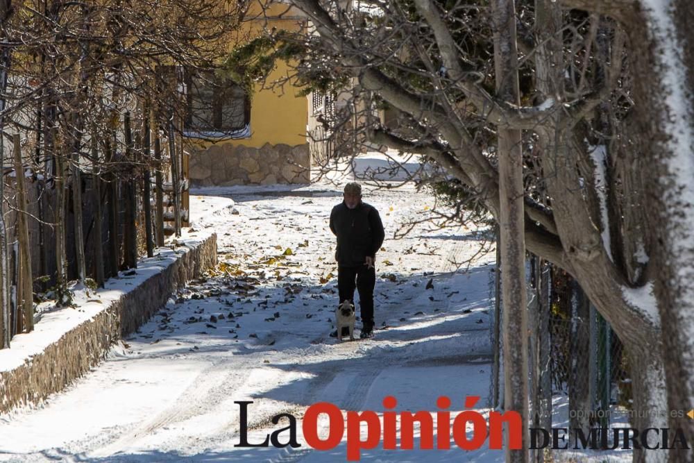 La nieve llega a las pedanías de la comarca del No