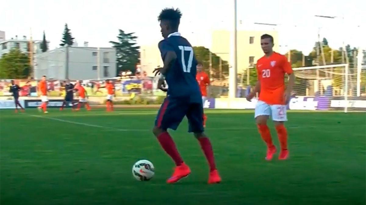 Diakiese jugó con la sub-20 de Francia