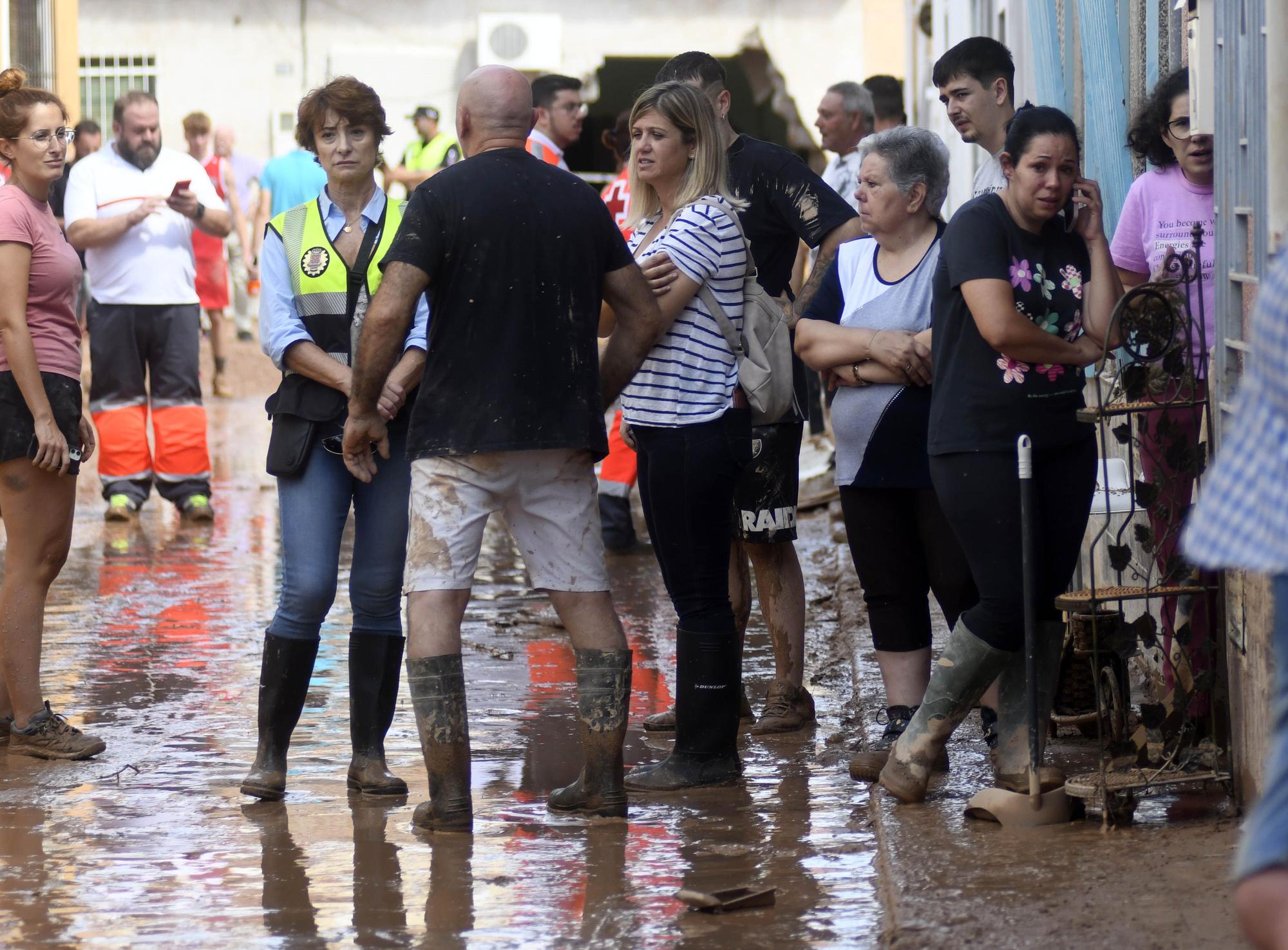 Los estragos del temporal en Javalí Viejo, en imágenes