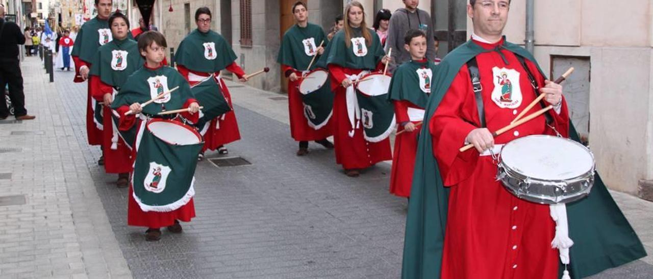 Imagen de hace unos años de la procesión del Domingo de Ramos en sa Pobla.