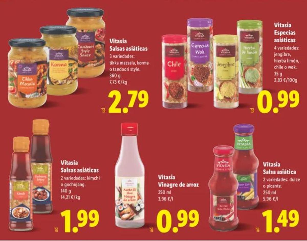 Productos asiáticos.