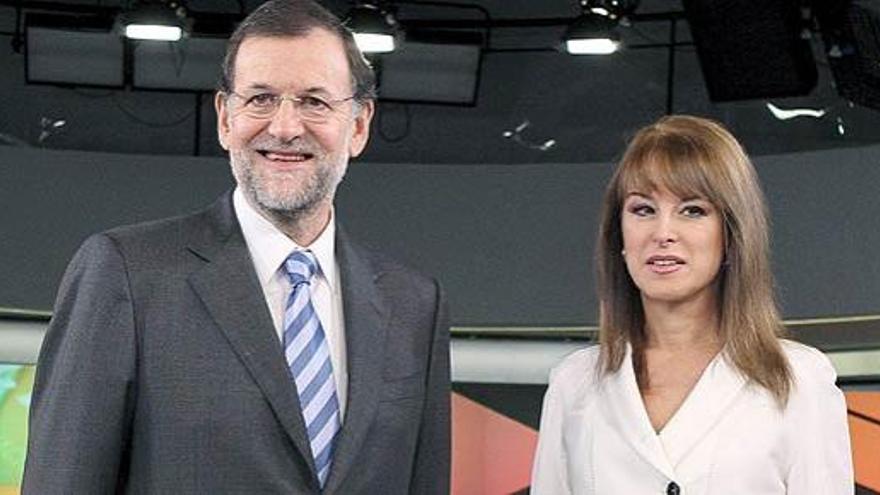 Mariano Rajoy, en un momento de la entrevista