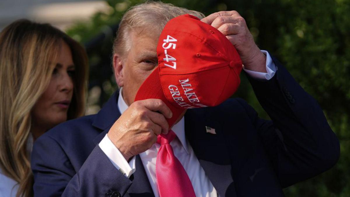 El president dels Estats Units, Donald Trump, el 4 de juliol. | JULIA DEMAREE NIKHINSON / AP El president dels Estats Units, Donald Trump, el 4 de juliol. | JULIA DEMAREE NIKHINSON / AP